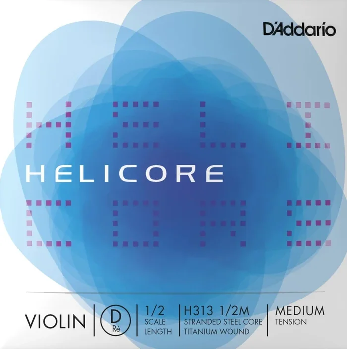 D’Addario Helicore Violin D String 1/2