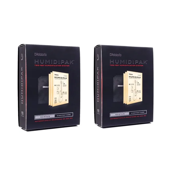 D’Addario Humidipak Auto Humidity Control System (2 Pack Bundle)