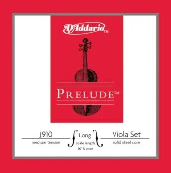 D’Addario J910LM D’Addario Prelude Viola String Set, Long Scale, Medium Tension