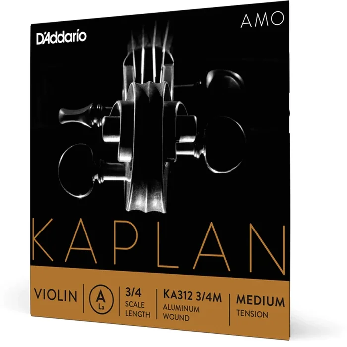 D’Addario Kaplan Amo Violin A String, 3/4 Scale, Medium Tension