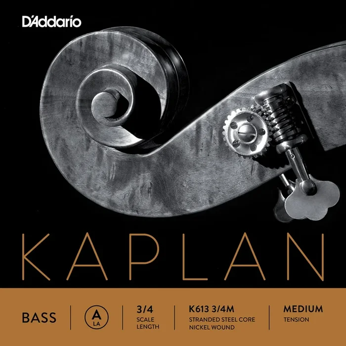 D’Addario Kaplan Bass Single A String, 3/4 Scale, Medium Tension