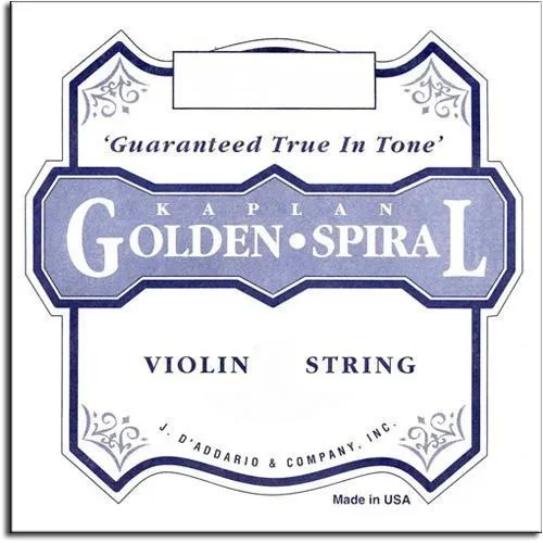 D’Addario Kaplan Golden Spiral Solo violin G string- discontinued