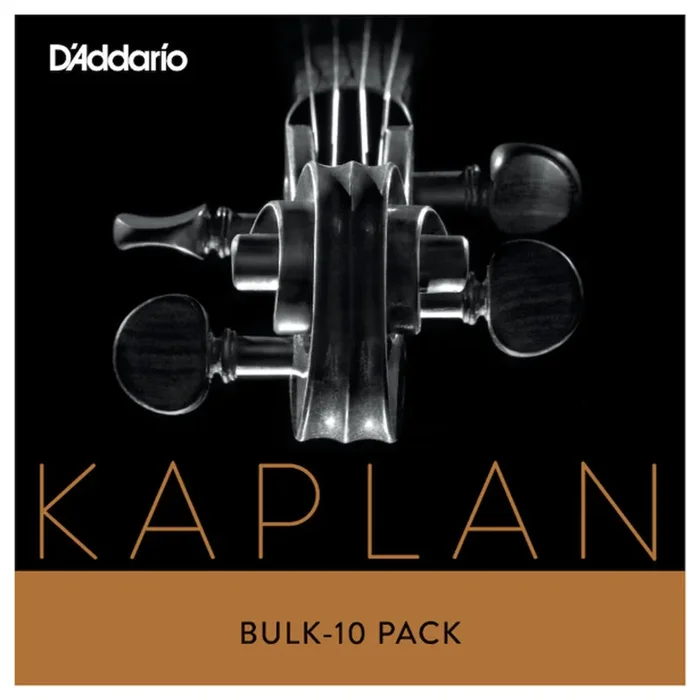 D’Addario Kaplan Vivo Violin Single D String, 4/4 Scale Light, Bulk 10-Pack