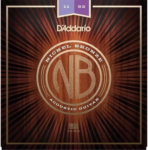 D’addario Nickle Bronze Guitar Strings 11/52