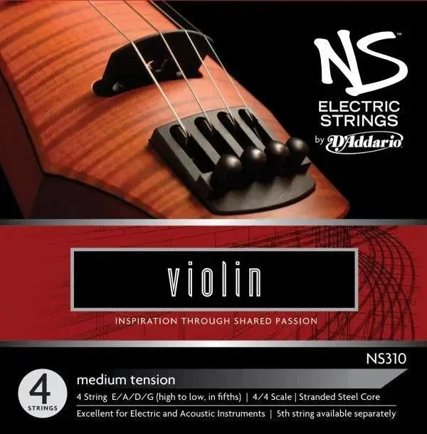 D’Addario NS Electric juego de cuerdas para violín de 4 cuerdas