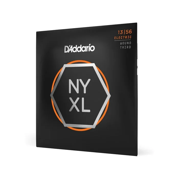 D’Addario NYXL1356W Nickel Wound Electric Guitar Strings Medium Wound 3rd 13-5…
