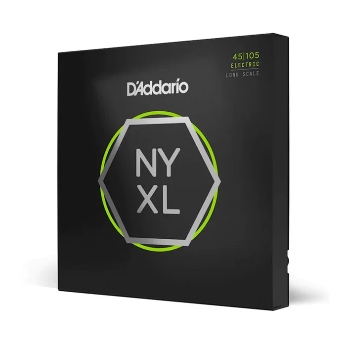 D’Addario NYXL45105 Nickel Wound Bass Guitar Strings, Light Top / Med Bottom, 45-105, Long Scale