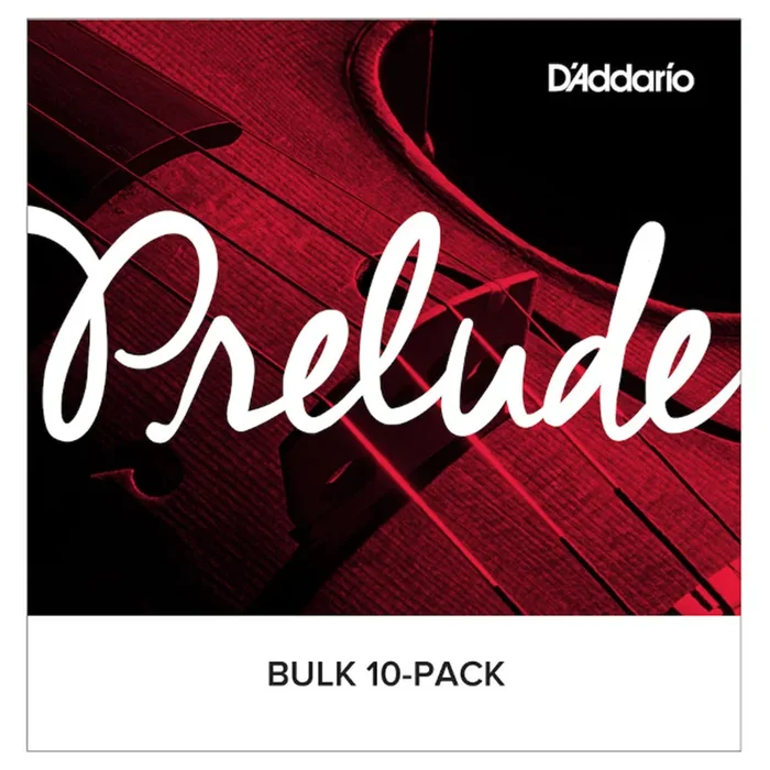 D’Addario Prelude Bass Single A String, 1/4 Scale, Medium Tension, Bulk 10-Pack