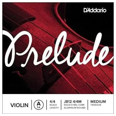 D’Addario Prelude Violin Single A String | 4/4 Scale | Medium Tension