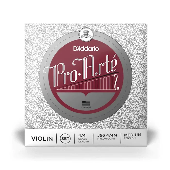 D’Addario Pro Arté Nylon Core 4/4 Medium Tension Violin String Set