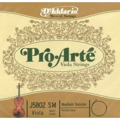 D’Addario Pro-Arté viola long string set (15″-17″), medium