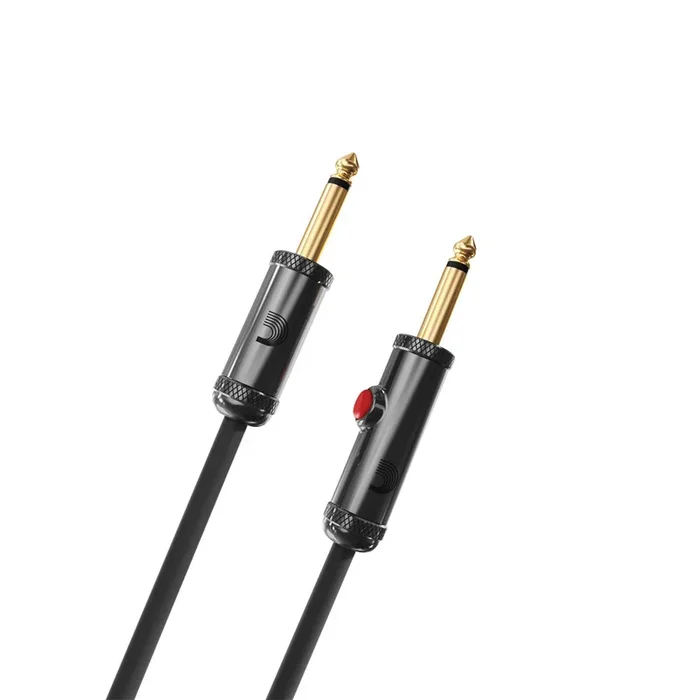 D’Addario PW-AGL-20 Circuit Breaker 20″ Straight Instrument Cable with Latching Cut-Off Switch