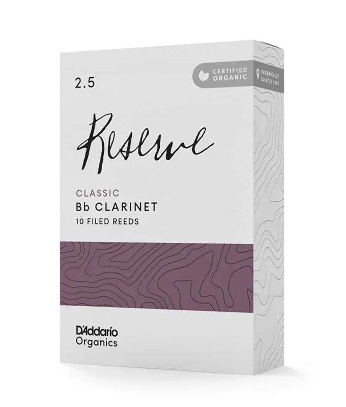 D’Addario Reserve Classic 2.5 Bb Clarinet Reeds – Box of 10