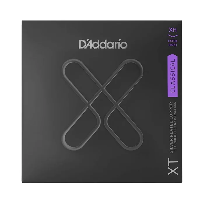 D’Addario XT Silver Plated Copper Classical Guitar Strings, Extra Hard Tension