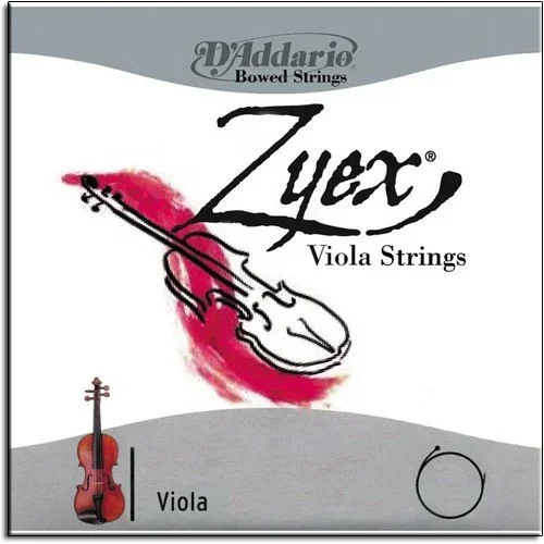 D’Addario ZYEX long viola string set (15″-17″), heavy