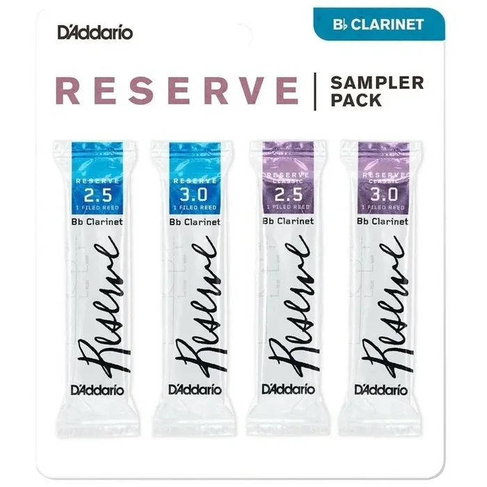 D’Addario Reserve Muestras de Reeds para Clarinete en Si bemol – #2.5-3