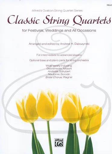 Dabczynski: (collection) Classic String Quartets for Festivals, Weddings, and All Occasions – ARRANGED (cello) Alfred Music