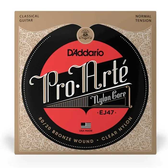 DAddario Pro-Arté EJ47 80/20 Bronze Wrap Nylon Core Classical Guitar String Set