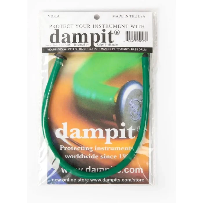 Dampit – Viola Humidifier w/Instructions & Humidity Chart – Green Finish
