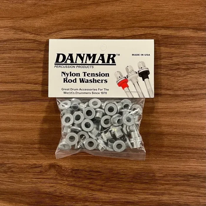Danmar 50 Pack Nylon Tension Rod Washers Silver