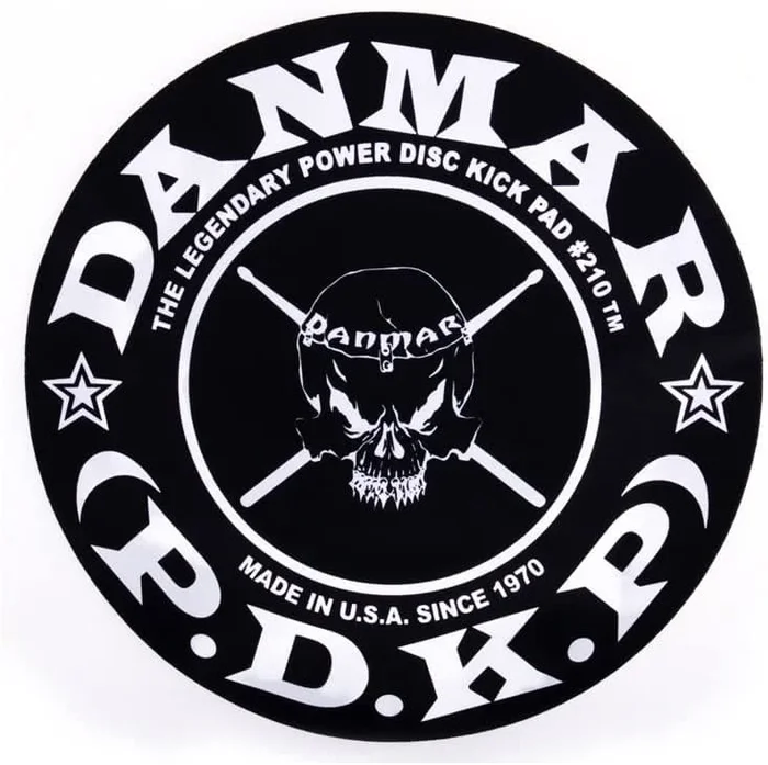 Danmar Bass Drum Single Impact Pad w/Skull Graphic
