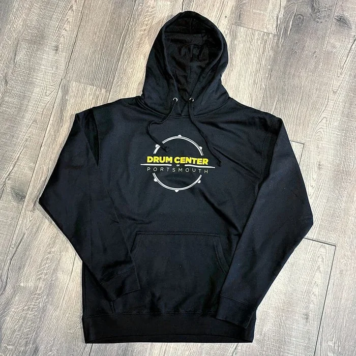DCP Apparel : Hoodie, Black w/NEW Yellow/White Logo, Large