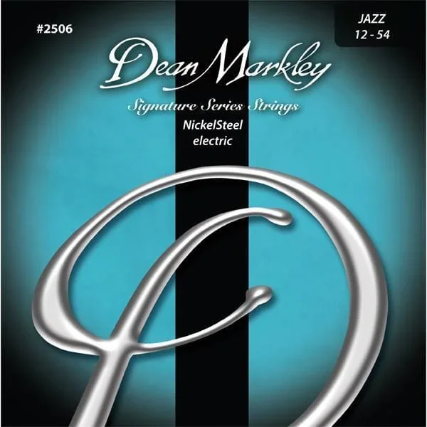 Dean Markley DM2506 Jazz NickelSteel 6-String Electric Guitar Strings – 12-54