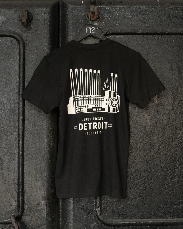 DETROIT POWER PLANT T-SHIRT – BLACK