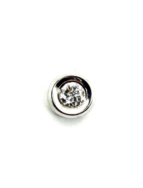 Diamond Solitaire Bezel Pendant
