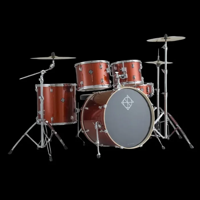 Dixon Spark 5-pc Complete Drumset – Wine Red