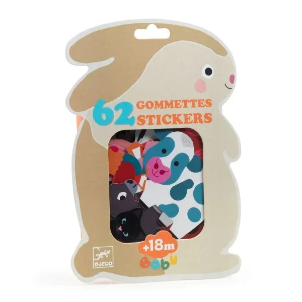 Djeco baby stickers – farm animals