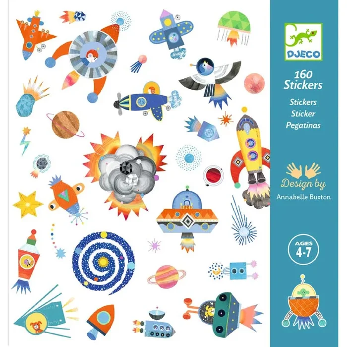 Djeco interstellar sticker pack