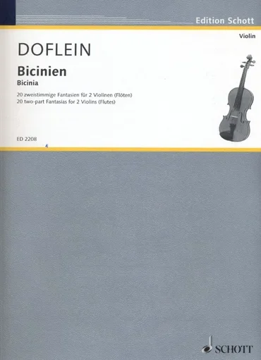 Doflein, E.: Bicinien – 20 two-part Fantasias from around 1600 (two violins)