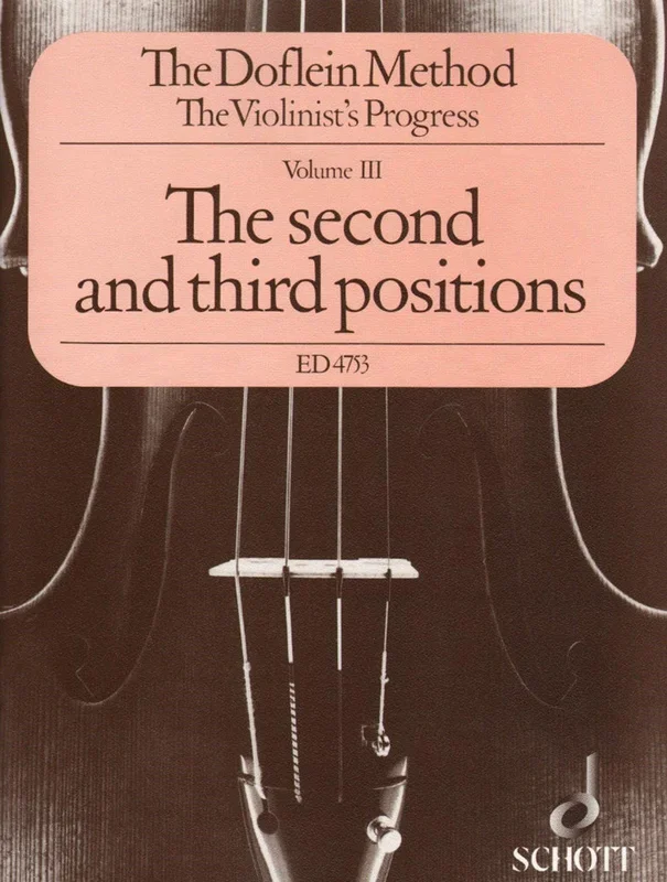 Doflein, Method for Violin Book 3 (Schott)