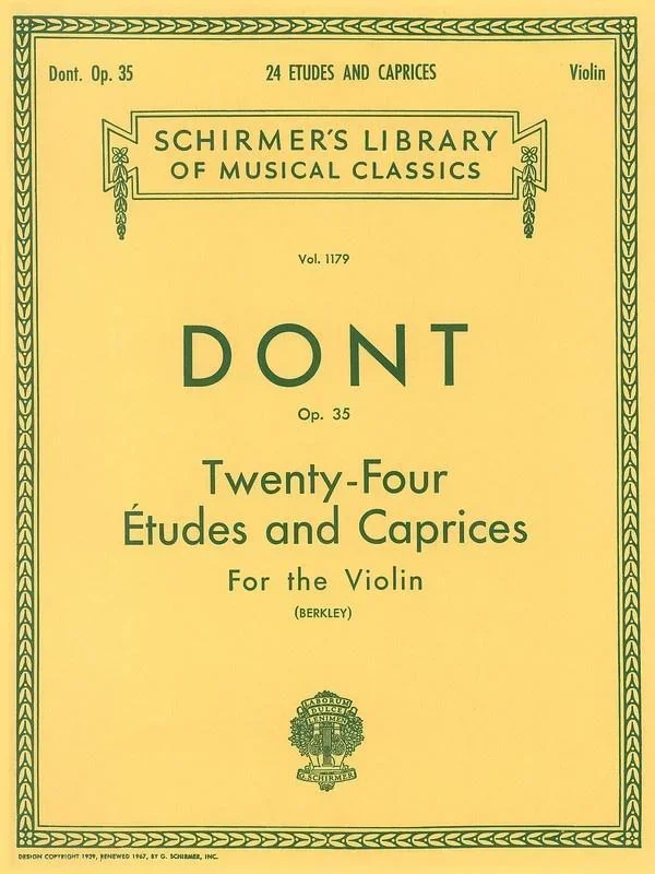 Dont, 24 Etudes And Caprices Op. 35 for Violin (Schirmer)