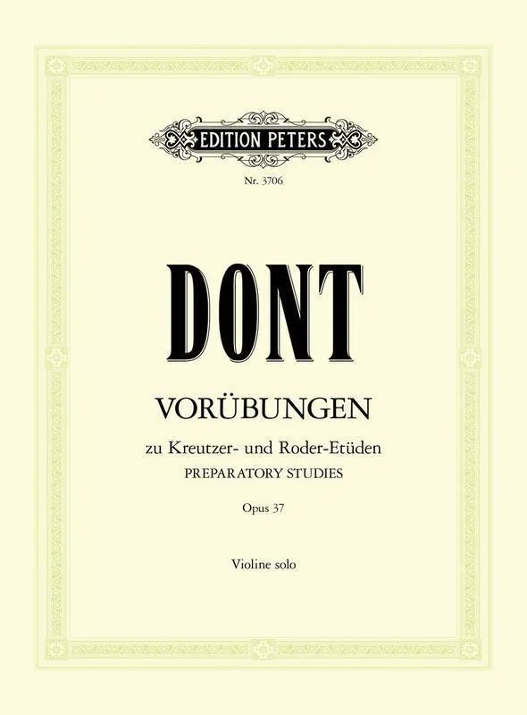 Dont, 24 Etudes and Caprices Op. 37 for Violin (Peters)