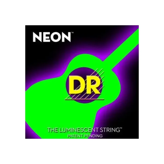 DR String NGA12 Hi Def Neon Green Colored Acoustic Guitar Strings – Light – 12-54