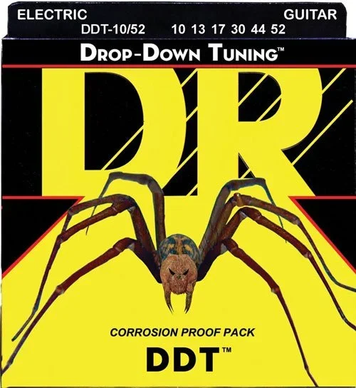 DR Strings DDT-10/52 Drop-Down Tuning Strings Medium To Heavy, 10-52