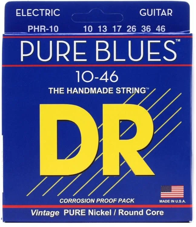 DR Strings Electric 10-46 Pure Nickel-Round Core – PHR10