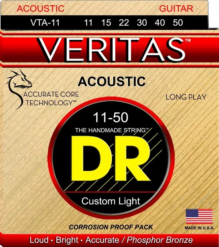 DR Strings VTA-11 Veritas Acoustic 11-50