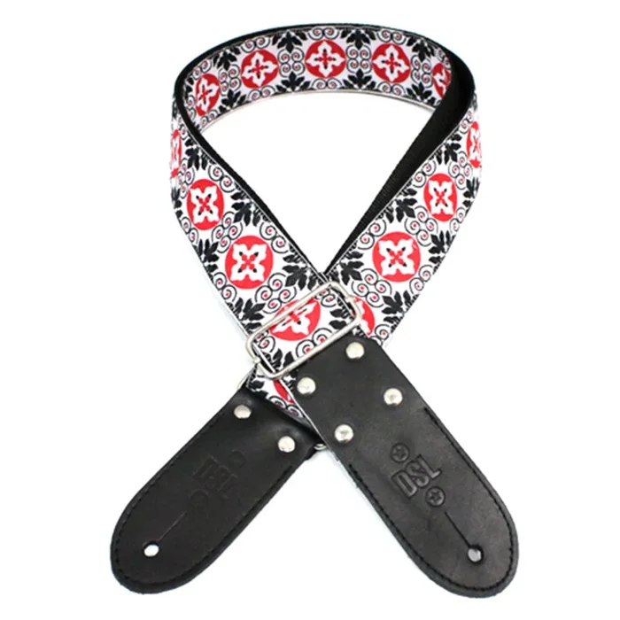 DSL JAC20-NOD-RED Strap 2″ Jacquard Weave Nod-Design Red