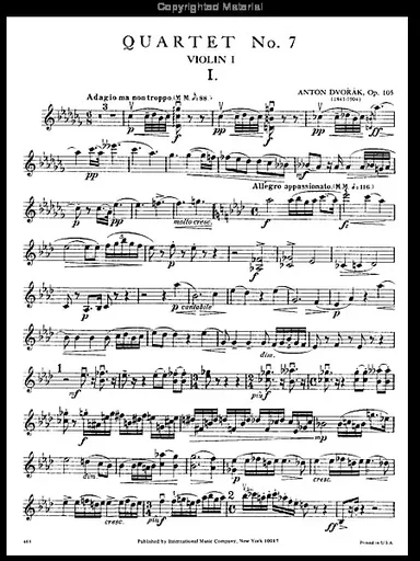 Dvorak: String Quartet No.14 in Ab Major, Op.105 (string quartet)