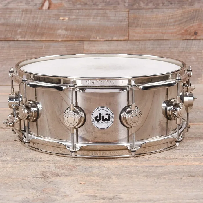 DW 5.5×14 1mm Stainless Steel Snare Drum w/Nickel Hardware
