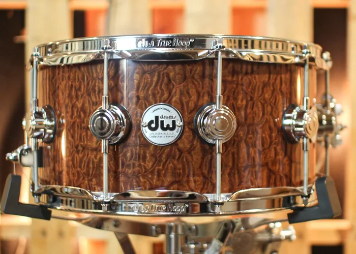 DW 6.5×14 Collector’s Maple Mahogany Tortoise Shell Pomelle Snare Drum – SO#1315795