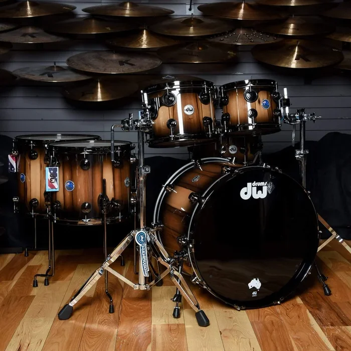 DW Collector’s Series 10/12/14/16/22/6.5×14 6pc. Limited Edition Pure Tasmanian Sassafras Drum Kit