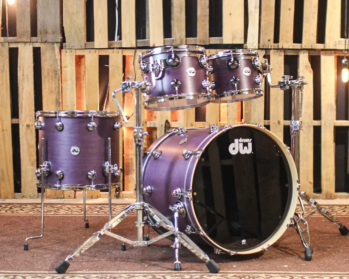 DW Collector’s Standard Maple Lavender Satin Oil Drum Set – 22,10,12,16 – SO#1362005