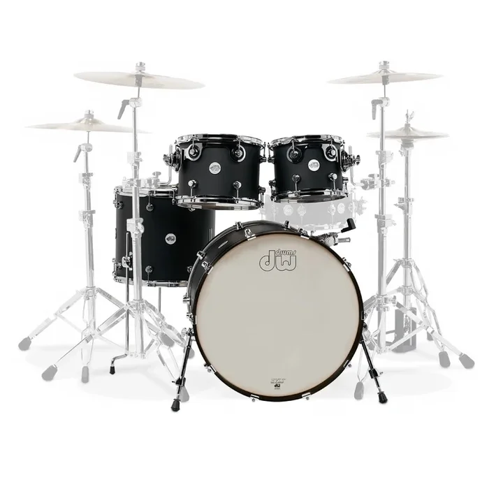 DW Design Series 4-Piece Shell Pack – Satin Black
