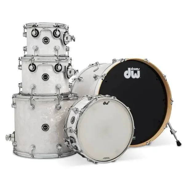 DW DWe 5pc Electronic/Acoustic Drum Shell Pack White Marine Pearl