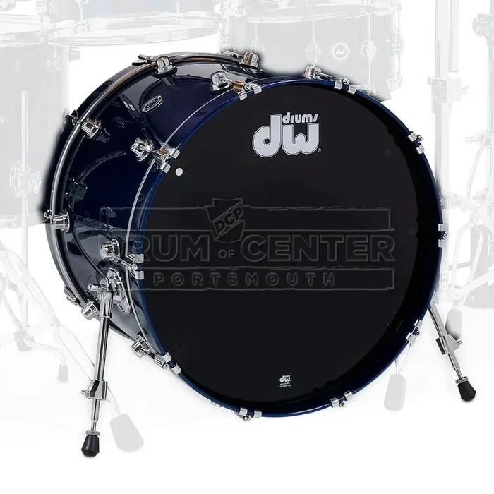 DW DWe Electronic/Acoustic Bass Drum 22×16 Midnight Blue Metallic