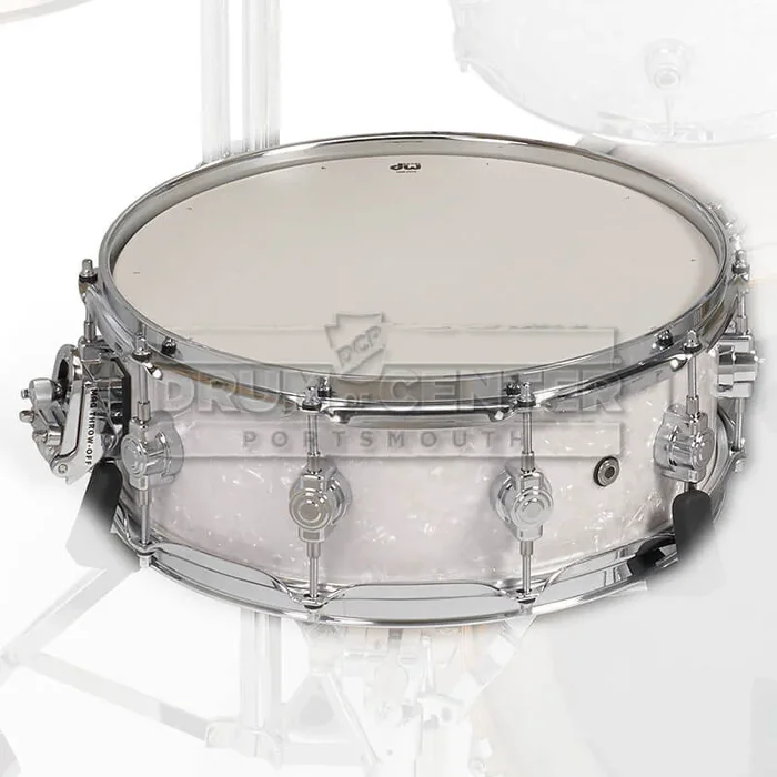 DW DWe Electronic/Acoustic Snare Drum 14×5 White Marine Pearl